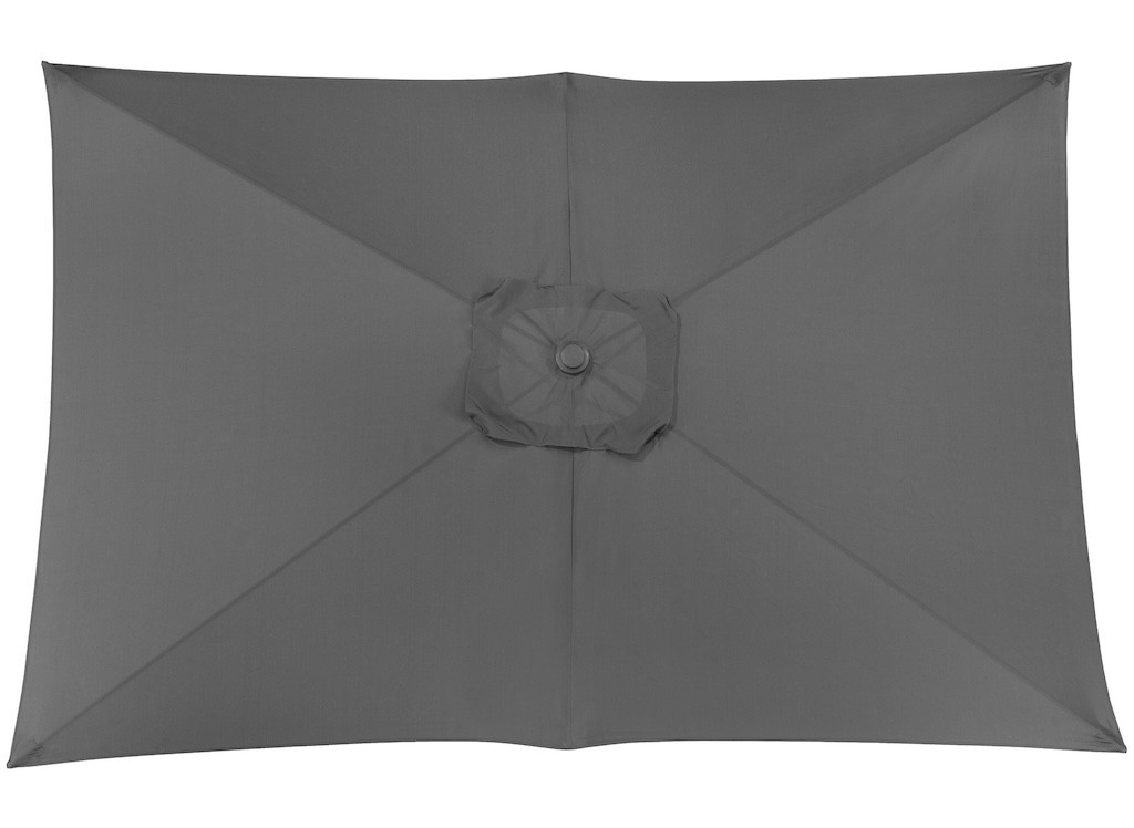PROLOISIRS Toile Parasol Mat Droit 3x2 par 6 Polyester 200gr SD - Gris