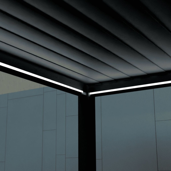 Kit LED pergola bioclimatique autoportée 4x8M