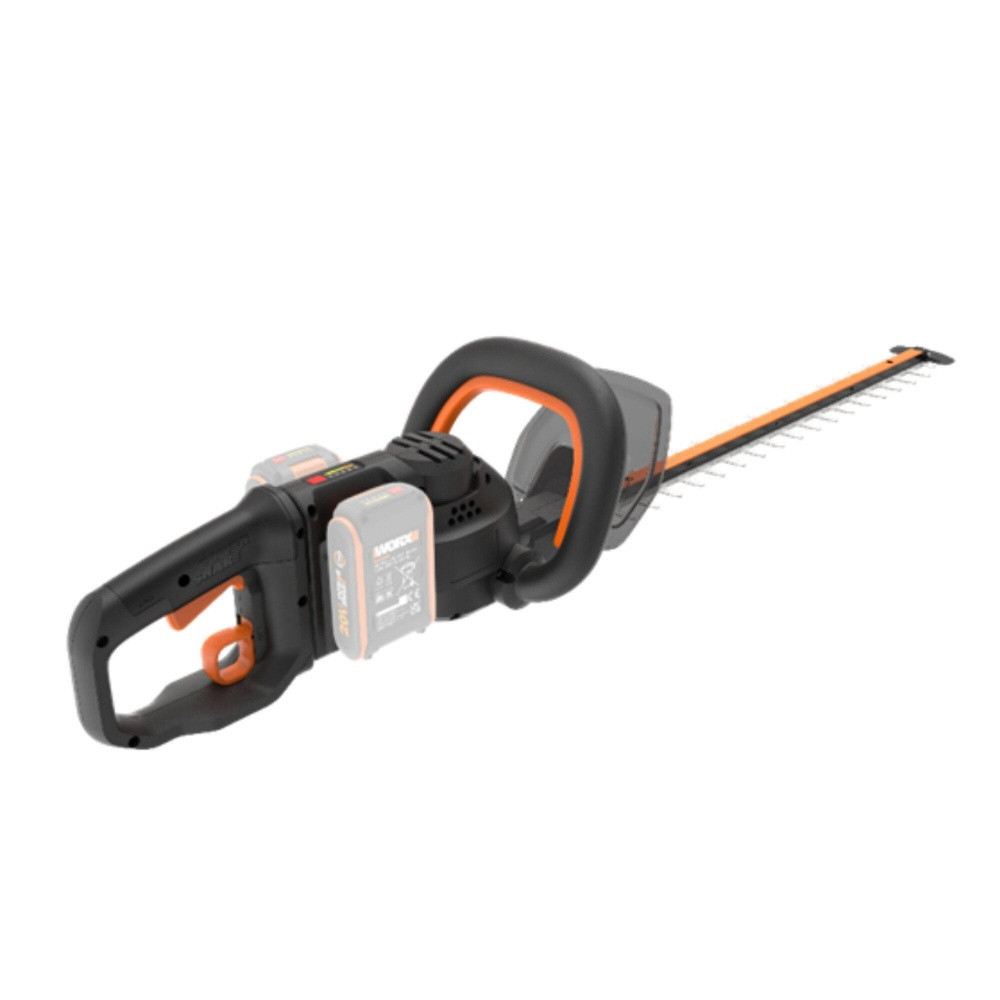 Taille-haies 2x20V WORX - WG286E.9 (lame double action affutée au laser 61 cm, écartement 27 mm, sans batterie ni chargeur)