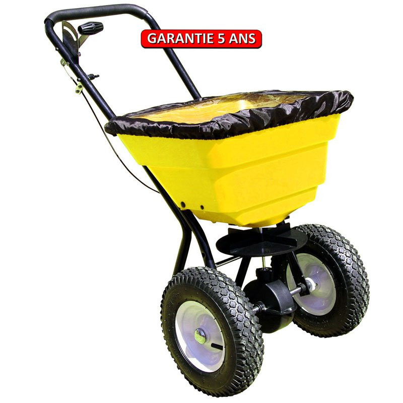 Epandeur À Sel, Épandeur À Engrais, 29 L Professionnel Roues Gonflables, Bâche Pou...