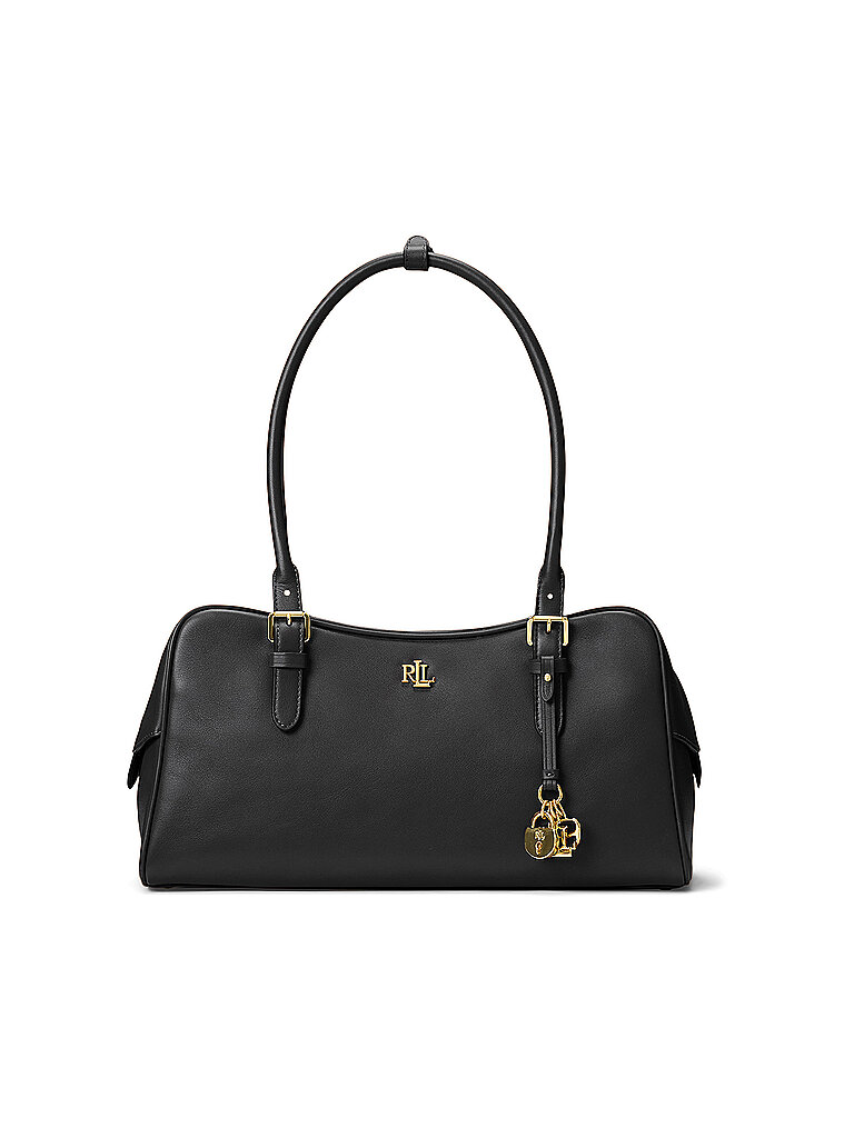 LAUREN RALPH LAUREN Sac en cuir - Sac bandoulière MERCY Large noir