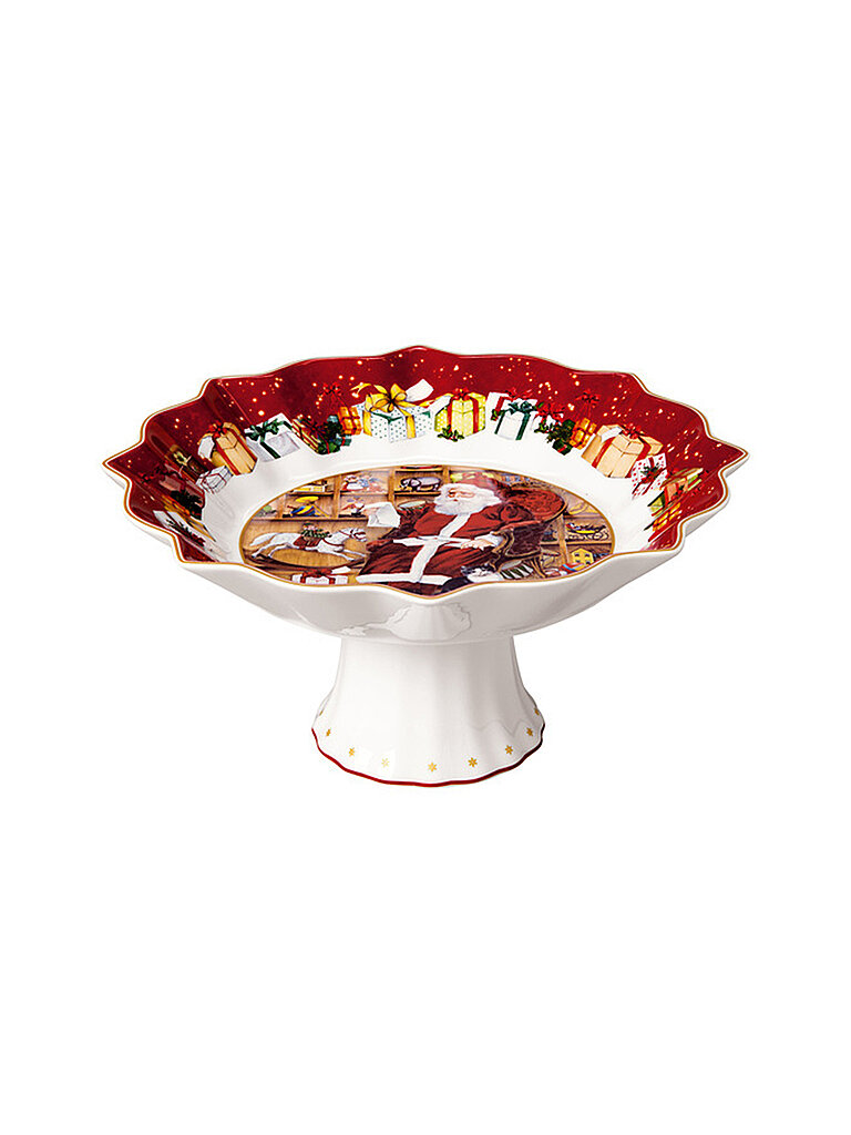 VILLEROY & BOCH Toy's Fantasy Schale auf Fuß, Santa liest Wunschzettel 24x24x12cm multicolore