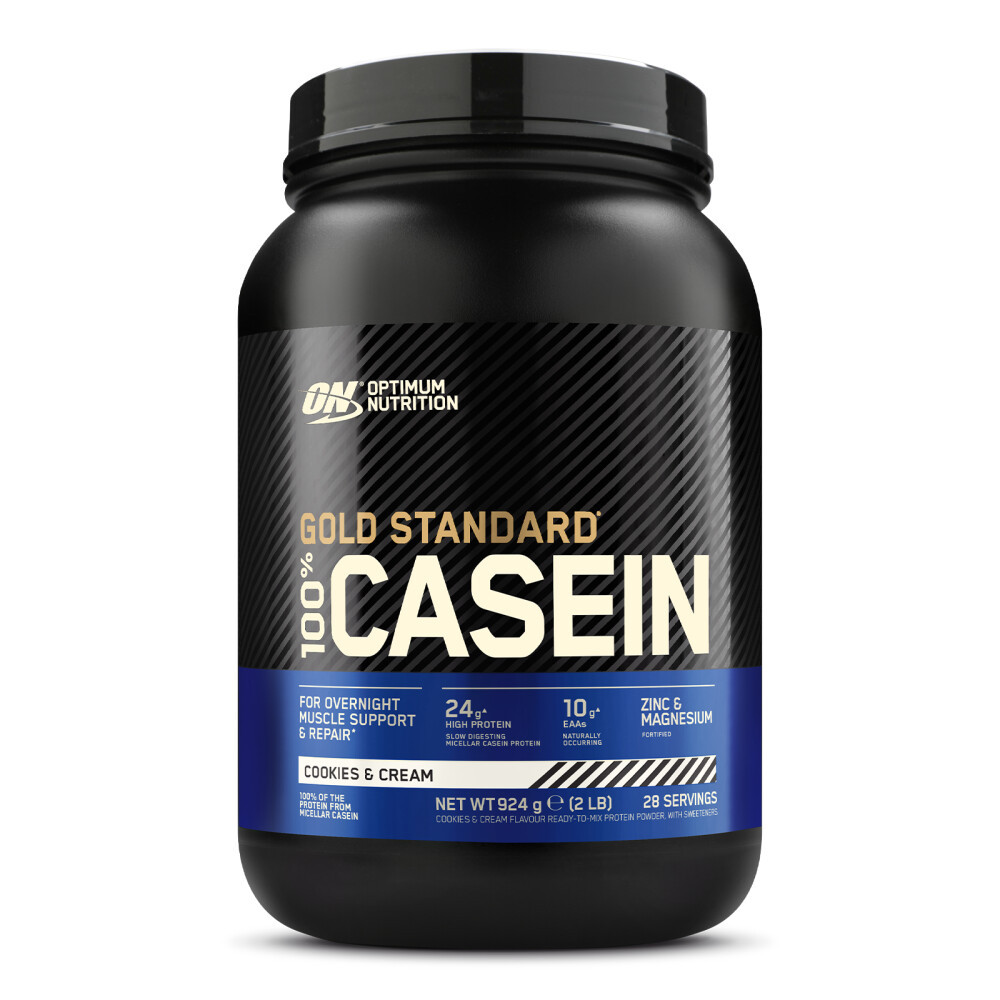 Optimum Nutrition Gold Standard 100 % Caséine en Poudre, Cookies & Cream 924 g (28 Portions)
