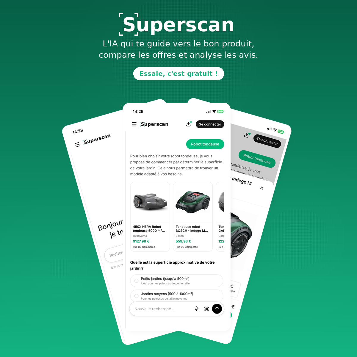 SuperScan — Assistant shopping IA & comparateur de prix